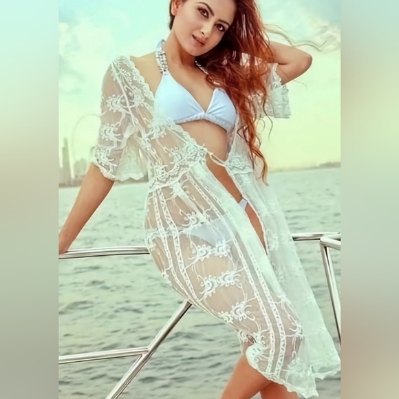 Club Moda Lace Cover Kimono Free With Any Swim Purchase Of $100 Or More - Picture 16 of 16